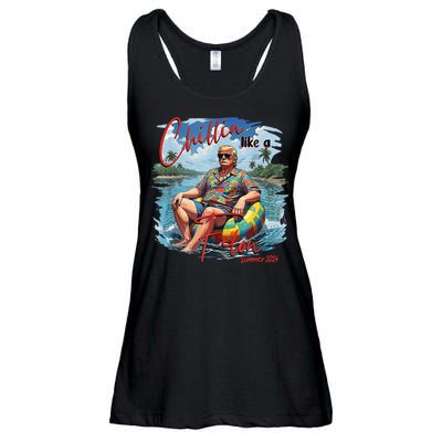 Chillin Like A Felon Summer 2024 Ladies Essential Flowy Tank