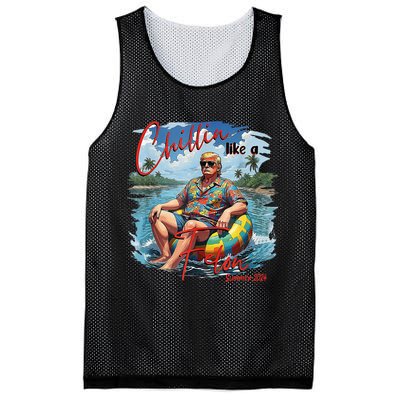 Chillin Like A Felon Summer 2024 Mesh Reversible Basketball Jersey Tank