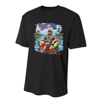 Chillin Like A Felon Summer 2024 Youth Performance Sprint T-Shirt