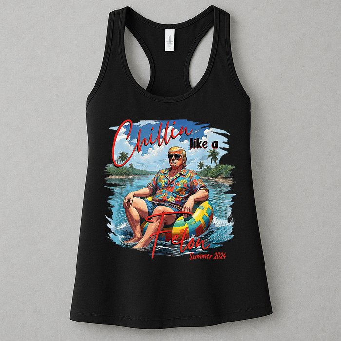 Chillin Like A Felon Summer 2024 Womens Tank Top