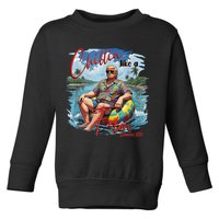 Chillin Like A Felon Summer 2024 Toddler Sweatshirt