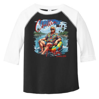 Chillin Like A Felon Summer 2024 Toddler Fine Jersey T-Shirt