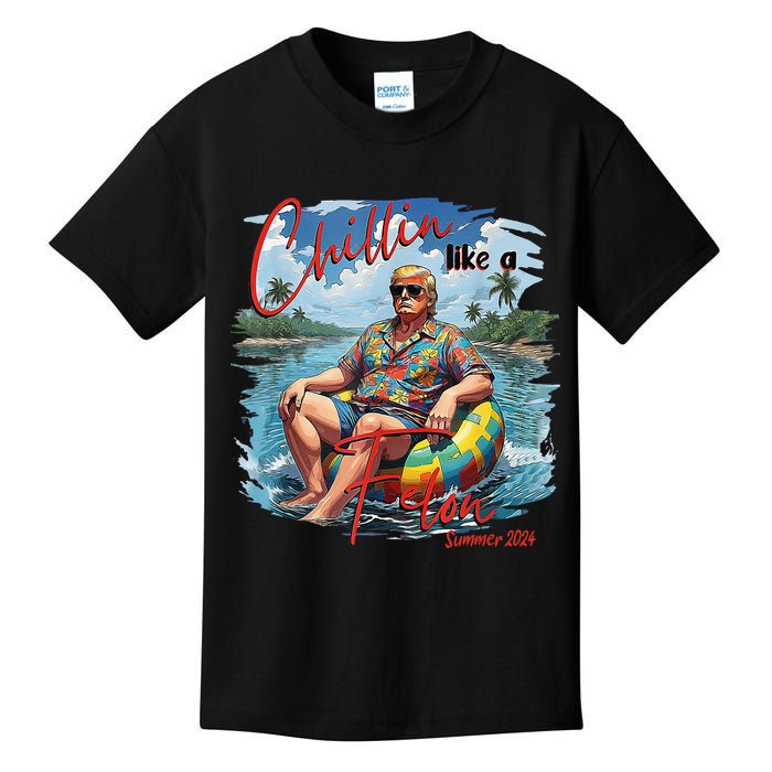 Chillin Like A Felon Summer 2024 Kids T-Shirt