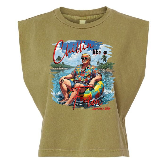 Chillin Like A Felon Summer 2024 Garment-Dyed Women's Muscle Tee