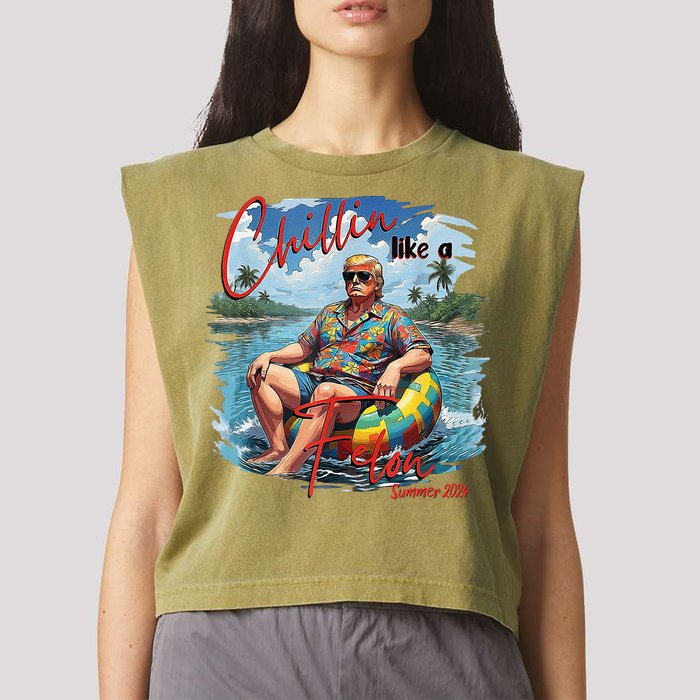 Chillin Like A Felon Summer 2024 Garment-Dyed Women's Muscle Tee