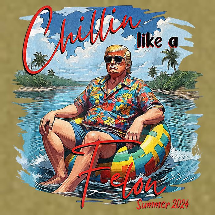 Chillin Like A Felon Summer 2024 Garment-Dyed Women's Muscle Tee