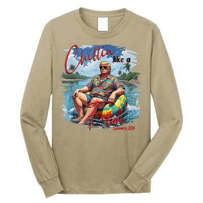 Chillin Like A Felon Summer 2024 Long Sleeve Shirt