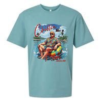Chillin Like A Felon Summer 2024 Sueded Cloud Jersey T-Shirt