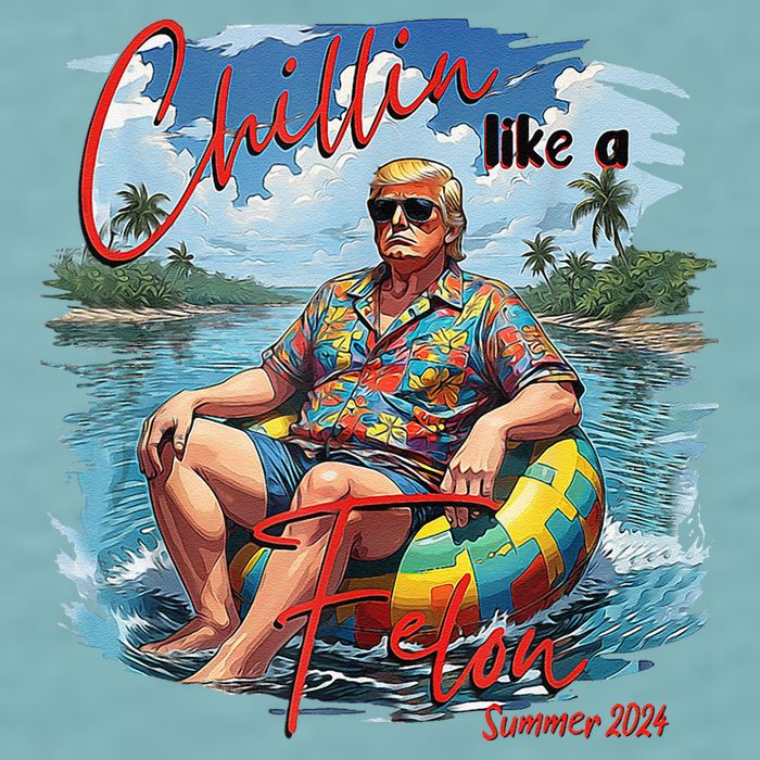 Chillin Like A Felon Summer 2024 Sueded Cloud Jersey T-Shirt