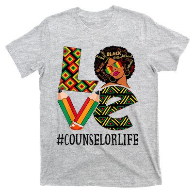 Counselor Love Afro African American Black History Month T-Shirt