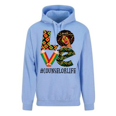 Counselor Love Afro African American Black History Month Unisex Surf Hoodie