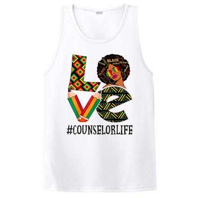 Counselor Love Afro African American Black History Month PosiCharge Competitor Tank