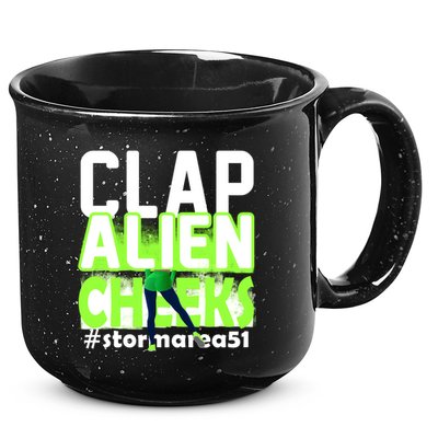 Clap Alien Cheeks Storm Area 51 15oz Campfire Ceramic Mug