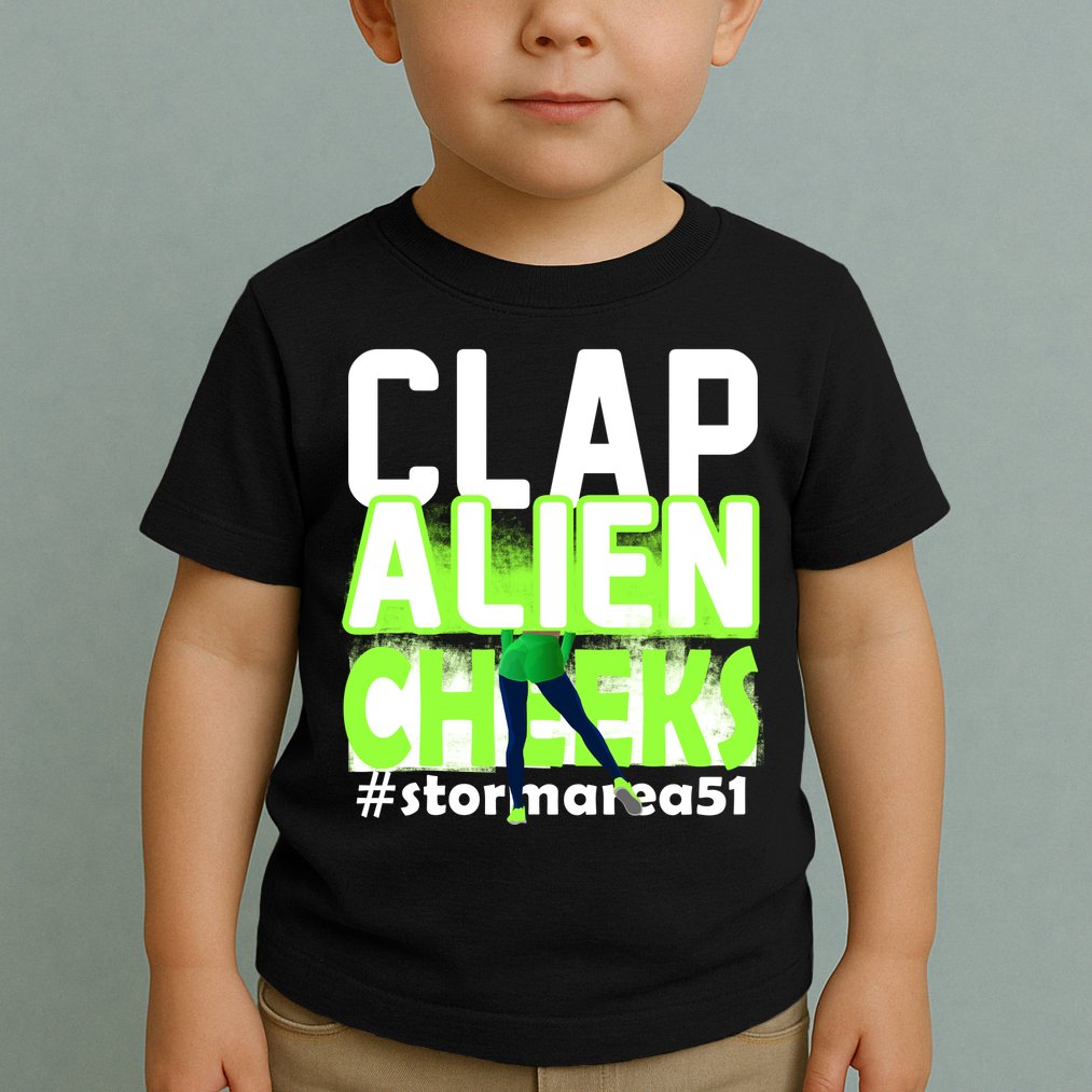 Clap Alien Cheeks Storm Area 51 Toddler T-Shirt