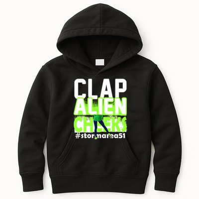 Clap Alien Cheeks Storm Area 51 Kids Hoodie