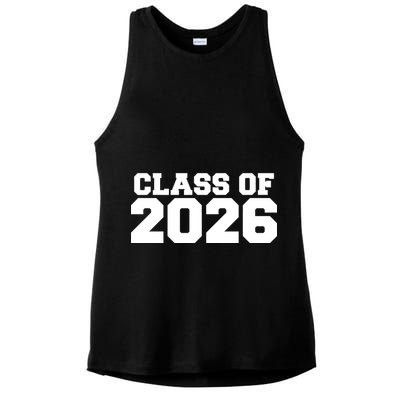 Class Of 2026 Graduation Ladies PosiCharge Tri-Blend Wicking Tank