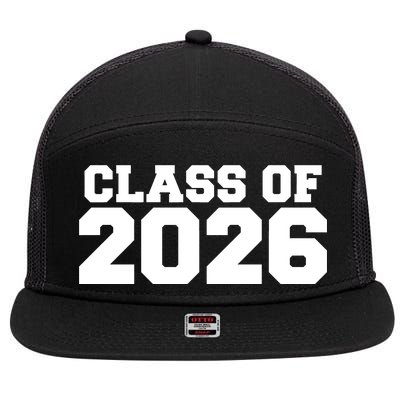 Class Of 2026 Graduation 7 Panel Mesh Trucker Snapback Hat