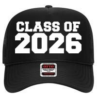 Class Of 2026 Graduation High Crown Mesh Back Trucker Hat