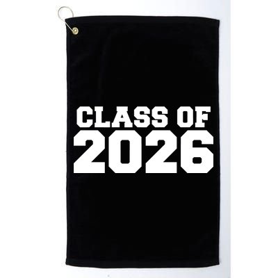 Class Of 2026 Graduation Platinum Collection Golf Towel