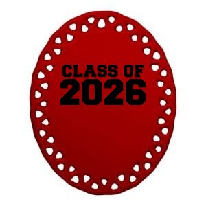 Class Of 2026 Graduation Ceramic Oval Ornament