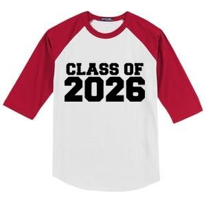 Class Of 2026 Graduation Kids Colorblock Raglan Jersey