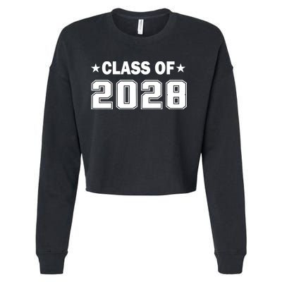 Class of 2028 Fist Day of SchooL Cropped Pullover Crew