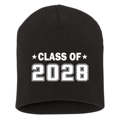 Class of 2028 Fist Day of SchooL Short Acrylic Beanie