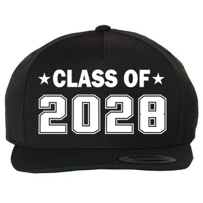 Class of 2028 Fist Day of SchooL Wool Snapback Cap