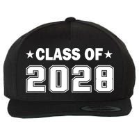 Class of 2028 Fist Day of SchooL Wool Snapback Cap
