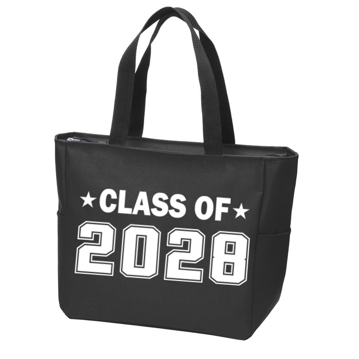 Class of 2028 Fist Day of SchooL Zip Tote Bag