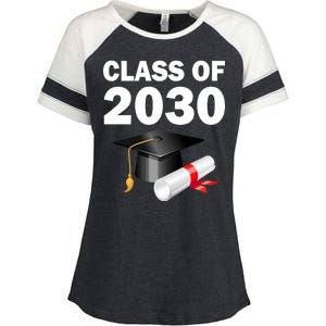 Class of 2030 Enza Ladies Jersey Colorblock Tee