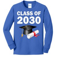 Class of 2030 Kids Long Sleeve Shirt