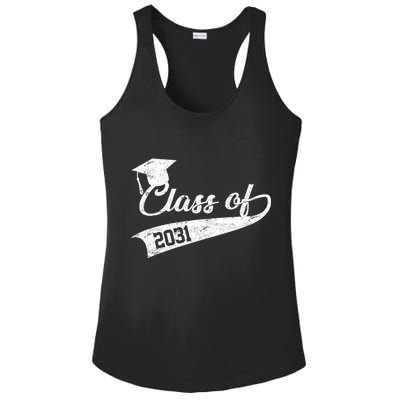 Class Of 2031 Graduate Ladies PosiCharge Competitor Racerback Tank