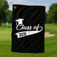 Class Of 2031 Graduate Golf Towel