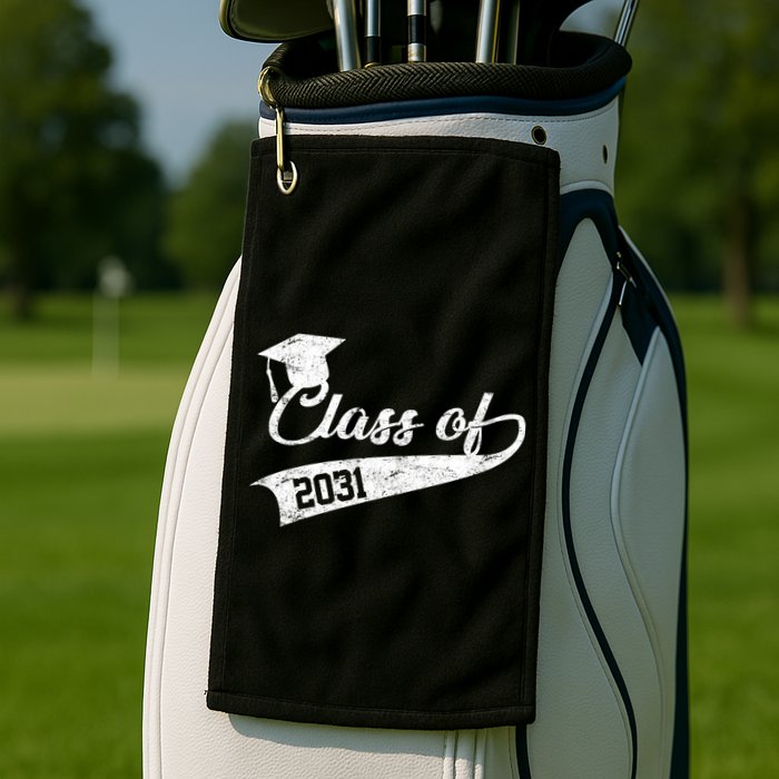 Class Of 2031 Graduate Golf Towel