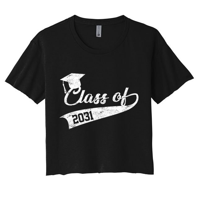 Class Of 2031 Graduate Crop Top