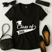 Class Of 2031 Graduate Women's V-Neck T-Shirt