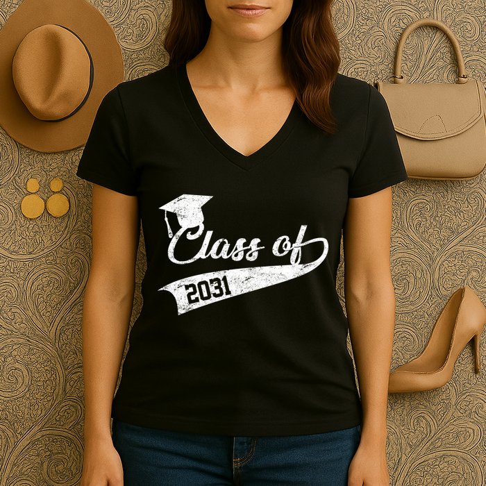 Class Of 2031 Graduate Women's V-Neck T-Shirt