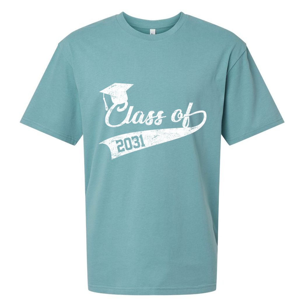 Class Of 2031 Graduate Sueded Cloud Jersey T-Shirt