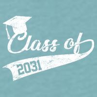 Class Of 2031 Graduate Sueded Cloud Jersey T-Shirt