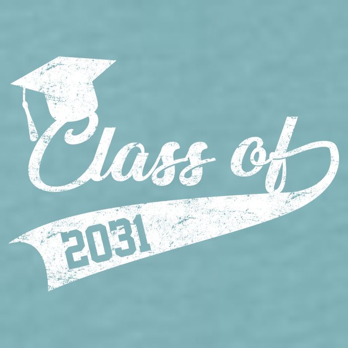 Class Of 2031 Graduate Sueded Cloud Jersey T-Shirt