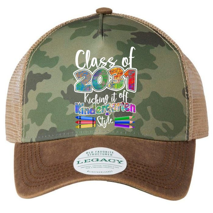 Class Of 2031 Kicking It Off Kindergarten Style Legacy Tie Dye Trucker Hat