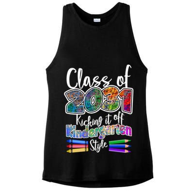 Class Of 2031 Kicking It Off Kindergarten Style Ladies PosiCharge Tri-Blend Wicking Tank