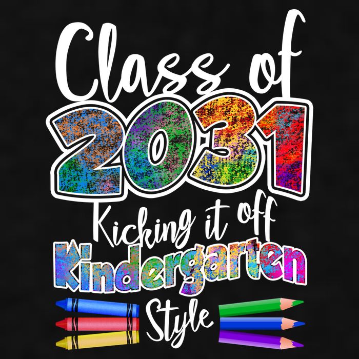 Class Of 2031 Kicking It Off Kindergarten Style Ladies PosiCharge Tri-Blend Wicking Tank
