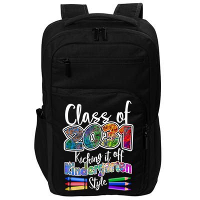 Class Of 2031 Kicking It Off Kindergarten Style Impact Tech Backpack