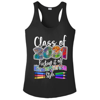 Class Of 2031 Kicking It Off Kindergarten Style Ladies PosiCharge Competitor Racerback Tank