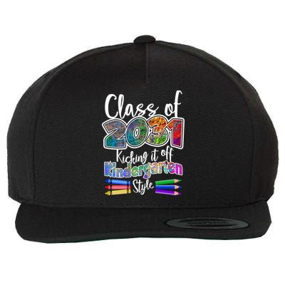 Class Of 2031 Kicking It Off Kindergarten Style Wool Snapback Cap