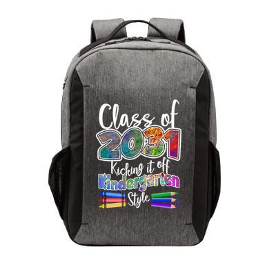 Class Of 2031 Kicking It Off Kindergarten Style Vector Backpack