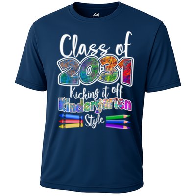 Class Of 2031 Kicking It Off Kindergarten Style Performance Shirt