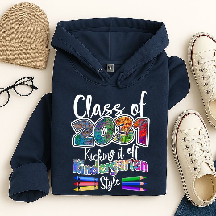 Class Of 2031 Kicking It Off Kindergarten Style Hoodie